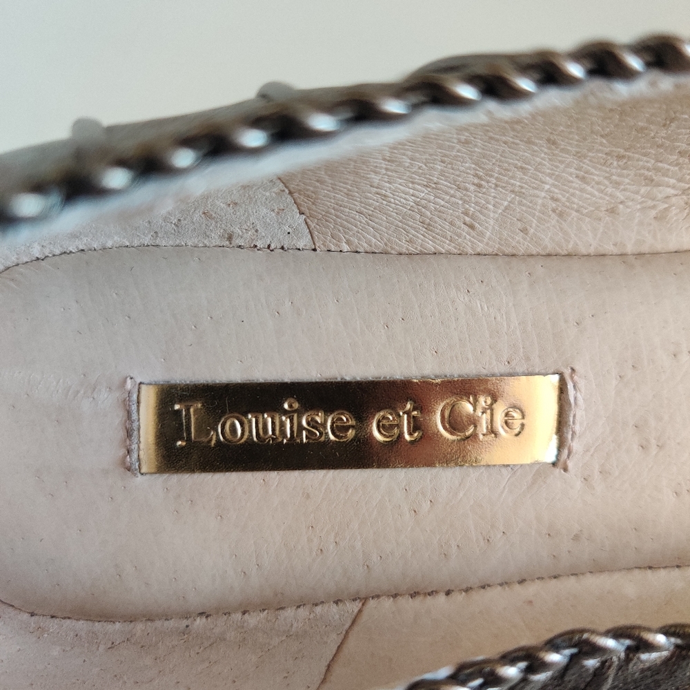 Louise et Cie Ashlin Pewter Leather Flats - Picture 3 of 5